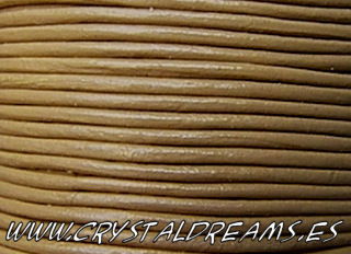 Cuero 4mm - Light Brown - - Crystaldreams Abalorios
