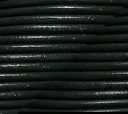 Cuero Bottle Green - 2mm - - Crystaldreams Abalorios