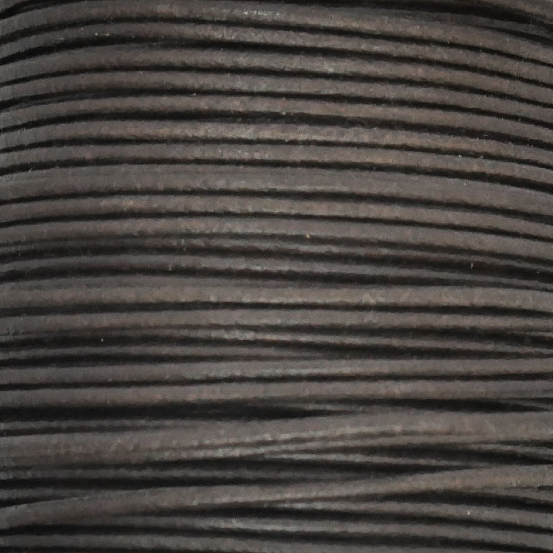 Cuero Extra Dark Brown - 2mm - - Crystaldreams Abalorios