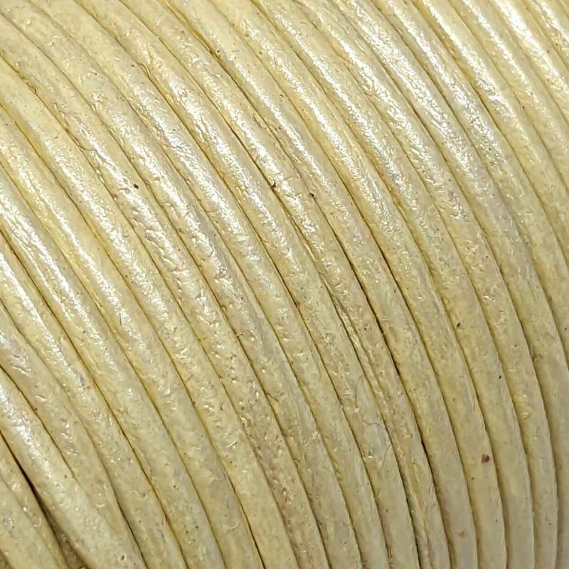 Cuero Metal Cream - 1mm - - Crystaldreams Abalorios