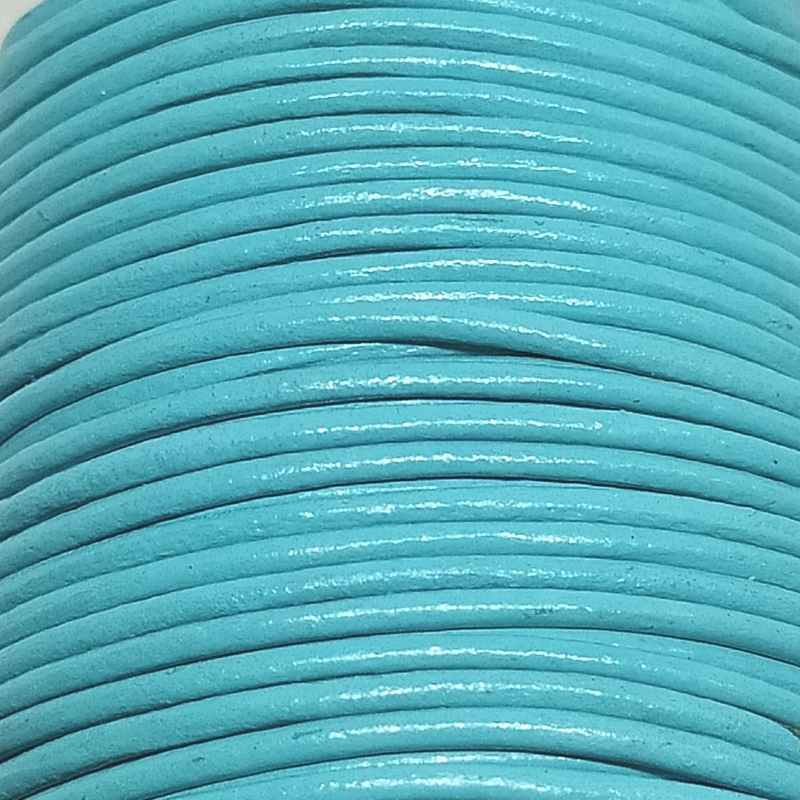 Cuero Turquoise - 1mm - - Crystaldreams Abalorios