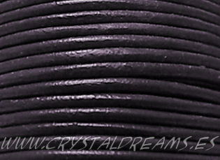 Cuero Violet - 2mm - - Crystaldreams Abalorios