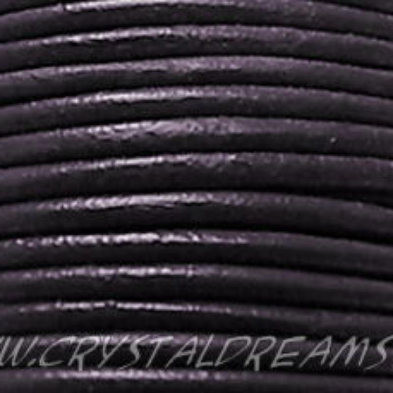 Cuero Violet - 3mm - precio por metro - - Crystaldreams Abalorios
