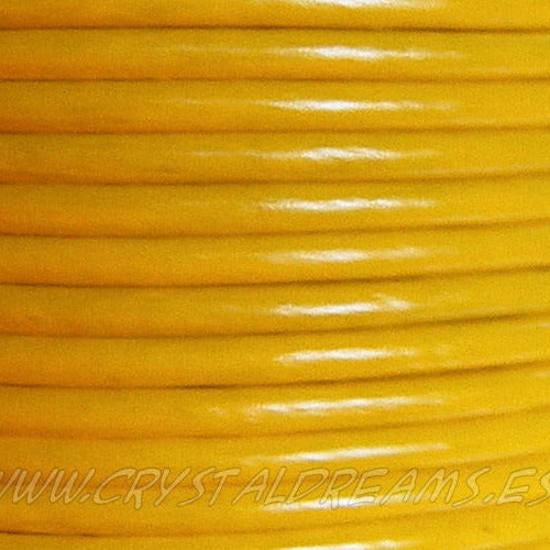 Cuero Yellow - 2,5mm - - Crystaldreams Abalorios