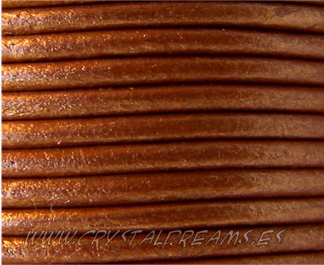 Cuero de 6mm - Medium Brown - - Crystaldreams Abalorios