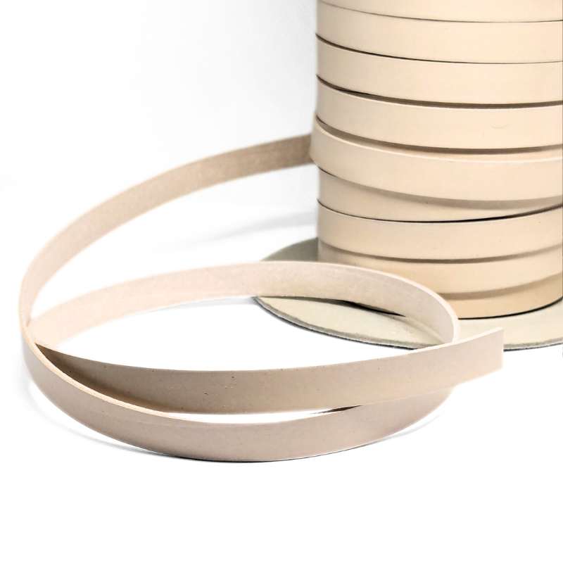 Cuero de lato imitacion 10mm - Beige precio por Metro - - Crystaldreams Abalorios