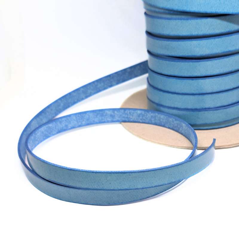 Cuero de lato imitacion 10mm - Cyan precio por Metro - - Crystaldreams Abalorios