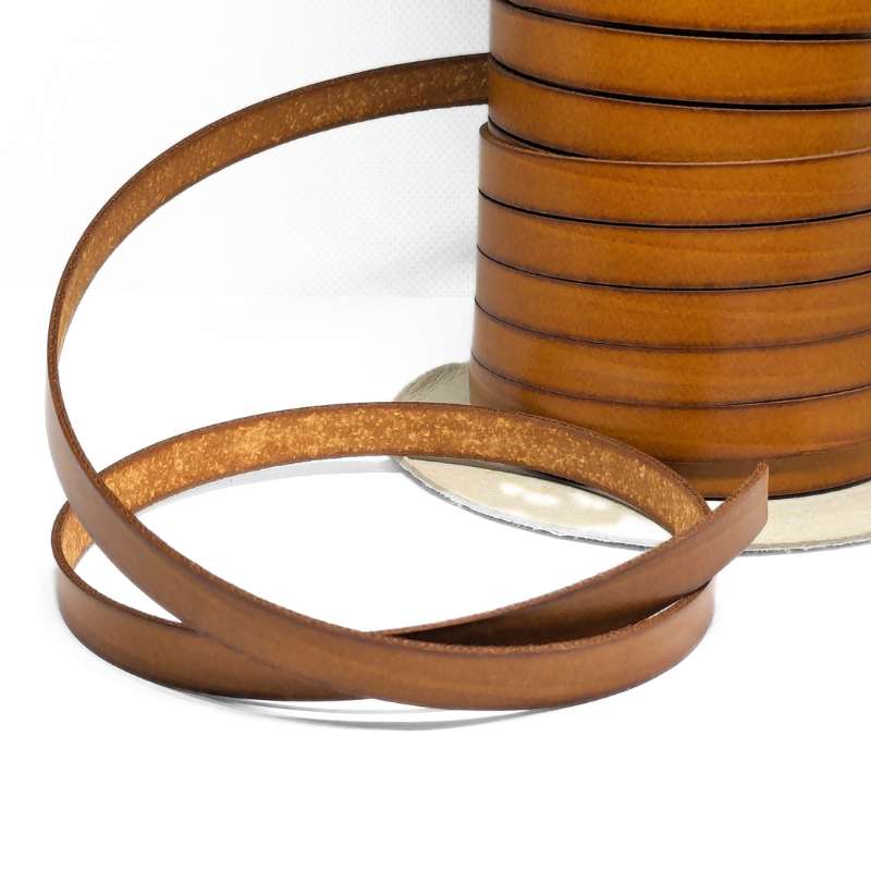 Cuero de lato imitacion 10mm - Light Brown precio por Metro - - Crystaldreams Abalorios