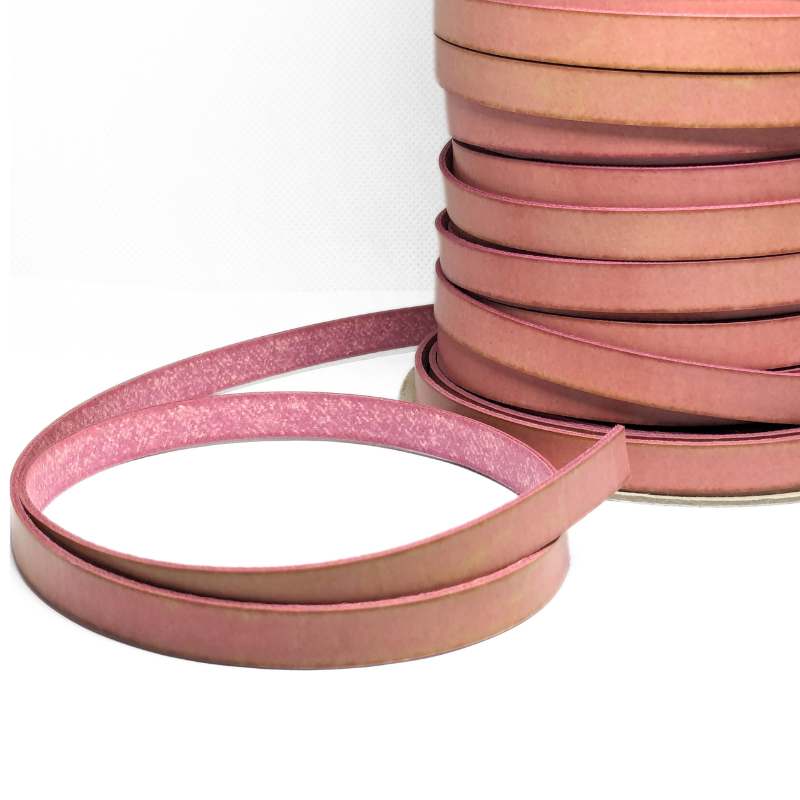 Cuero de lato imitacion 10mm - Pig Rose precio por Metro - - Crystaldreams Abalorios