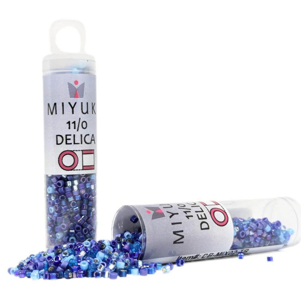 DB-MIX02 Tubo Miyuki Delica 11/0 Blue Tones Mix 7,2gr -