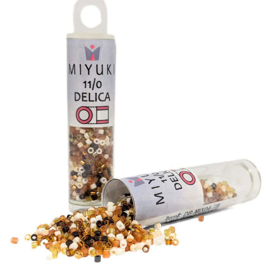DB-MIX04 Tubo Miyuki Delica 11/0 Wheatberry Mix 7,2gr - DB-MIX04 Tubo Miyuki Delica 11/0 Wheatberry Mix 7,2gr - Miyukilandia