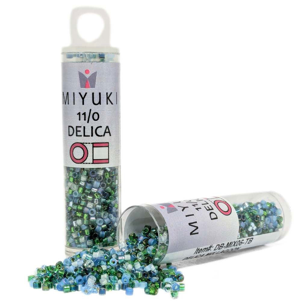 DB-MIX06 Tubo Miyuki Delica 11/0 Lagoon Mix 7,2gr - DB-MIX06 Tubo Miyuki Delica 11/0 Lagoon Mix 7,2gr - Miyukilandia