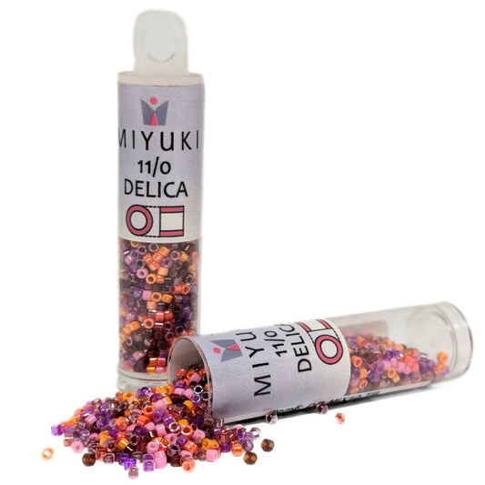 DB-MIX10 Tubo Miyuki Delica 11/0 Melonberry Mix 7,2gr - DB-MIX10 Tubo Miyuki Delica 11/0 Melonberry Mix 7,2gr - Miyukilandia