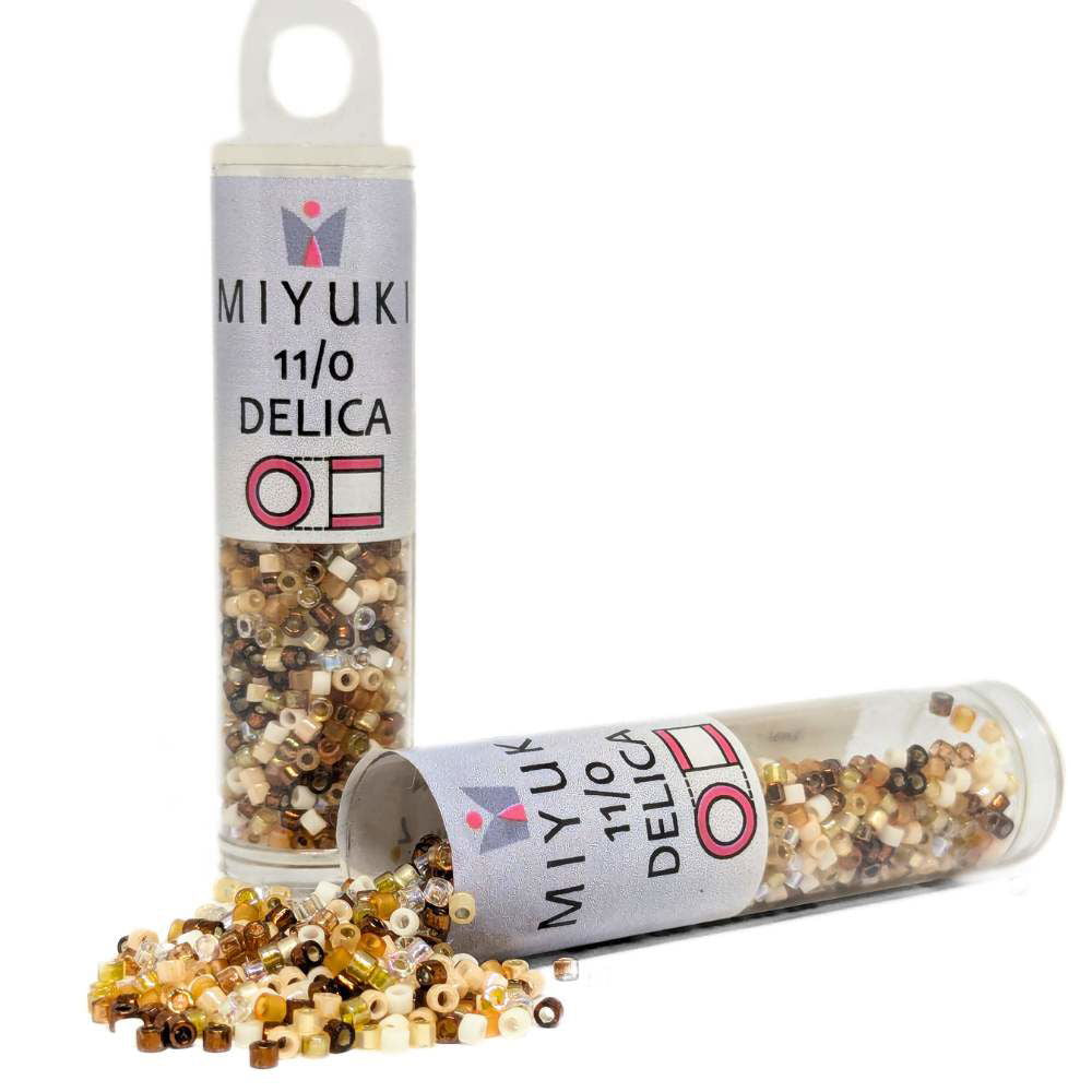 DB-MIX22 Tubo Miyuki Delica 11/0 Mix Honey Butter 7,2gr - DB-MIX22 Tubo Miyuki Delica 11/0 Mix Honey Butter 7,2gr - Miyukilandia
