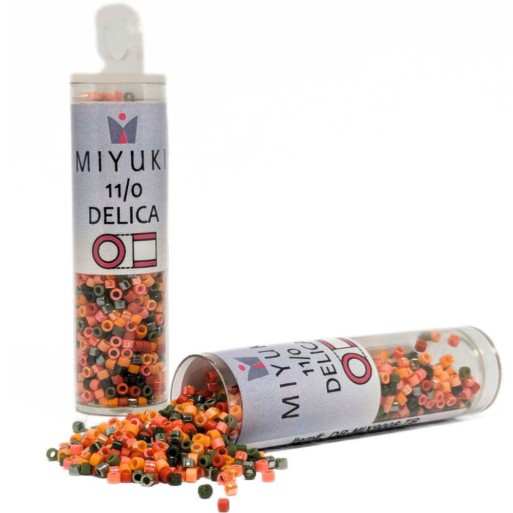 DB-MIX9008 Tubo Miyuki Delica 11/0 Pumpkin Patch Mix 7,2gr - DB-MIX9008 Tubo Miyuki Delica 11/0 Pumpkin Patch Mix 7,2gr - Miyukilandia
