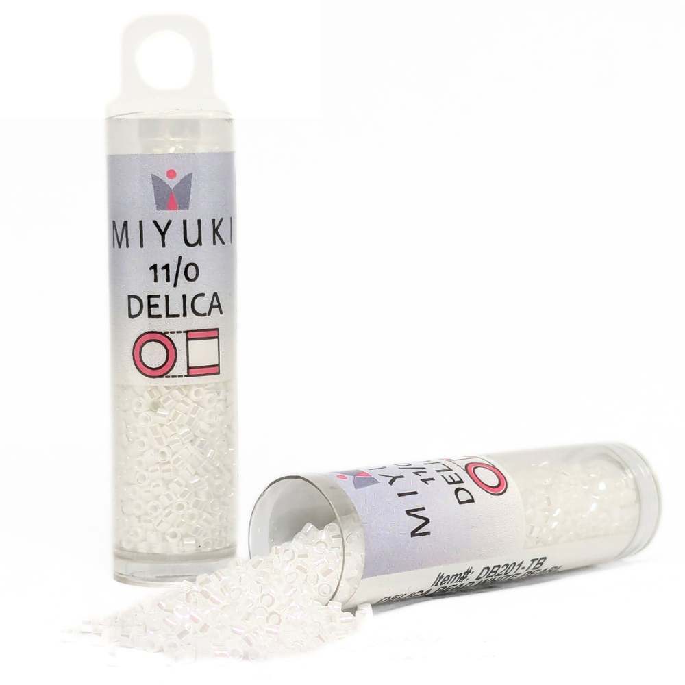 DB0201 Tubo Miyuki Delica 11/0 White Pearl 7,2gr. -
