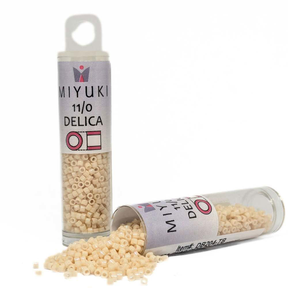 DB0204 Tubo Miyuki Delica 11/0 Ceylon Antique Beige 7,2gr - DB0204 Tubo Miyuki Delica 11/0 Ceylon Antique Beige 7,2gr - Miyukilandia