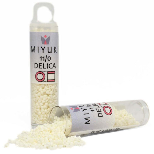 DB0352 Tubo Miyuki Delica 11/0 Matte Cream 7,2gr - DB0352 Tubo Miyuki Delica 11/0 Matte Cream 7,2gr - Miyukilandia