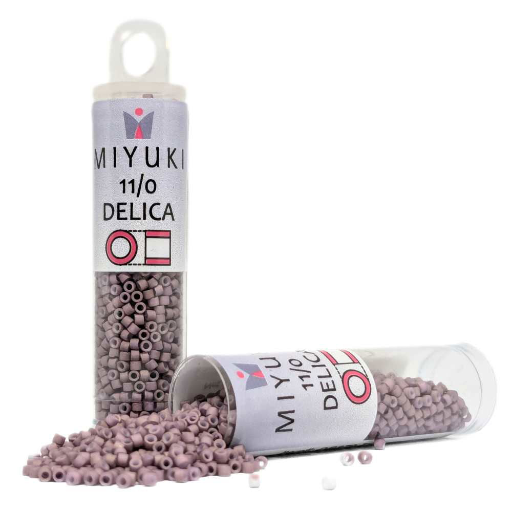 DB0379 Tubo Miyuki Delica 11/0 Matte Metllic Old Rose 7,2gr - DB0379 Tubo Miyuki Delica 11/0 Matte Metllic Old Rose 7,2gr - Miyukilandia