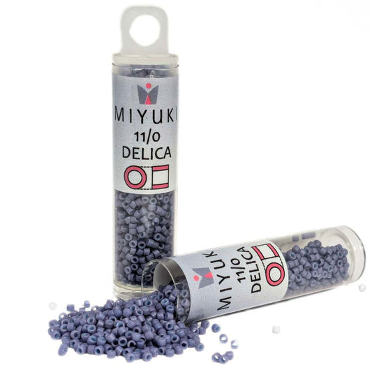 DB0799 Tubo Miyuki Delica 11/0 Dyed Matte Opaque Lavender 7,2gr - DB0799 Tubo Miyuki Delica 11/0 Dyed Matte Opaque Lavender 7,2gr - Miyukilandia