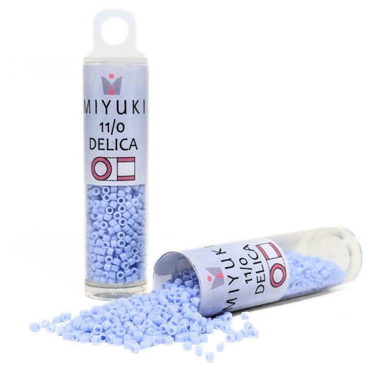 DB1137 Tubo Miyuki Delica 11/0 Opaque Agata Blue 7,2gr. -