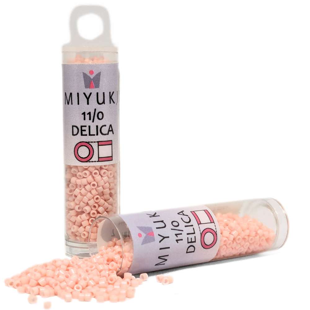 DB1493 Tubo Miyuki Delica 11/0 Opaque Light Salmon 7,2gr. -