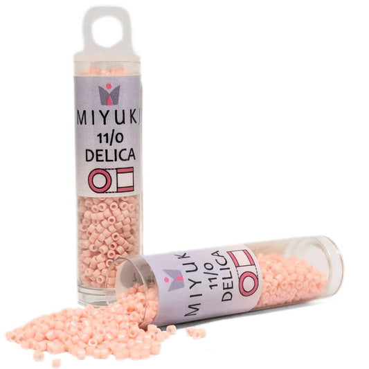 DB1493 Tubo Miyuki Delica 11/0 Opaque Light Salmon 7,2gr. -