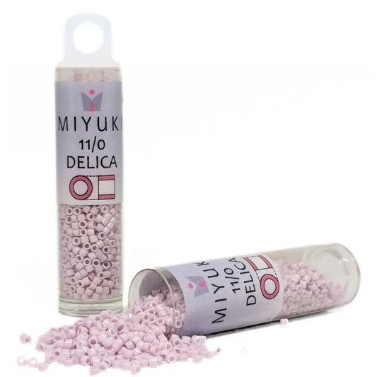DB1494 Tubo Miyuki Delica 11/0 Opaque Pale Rose 7,2gr. -