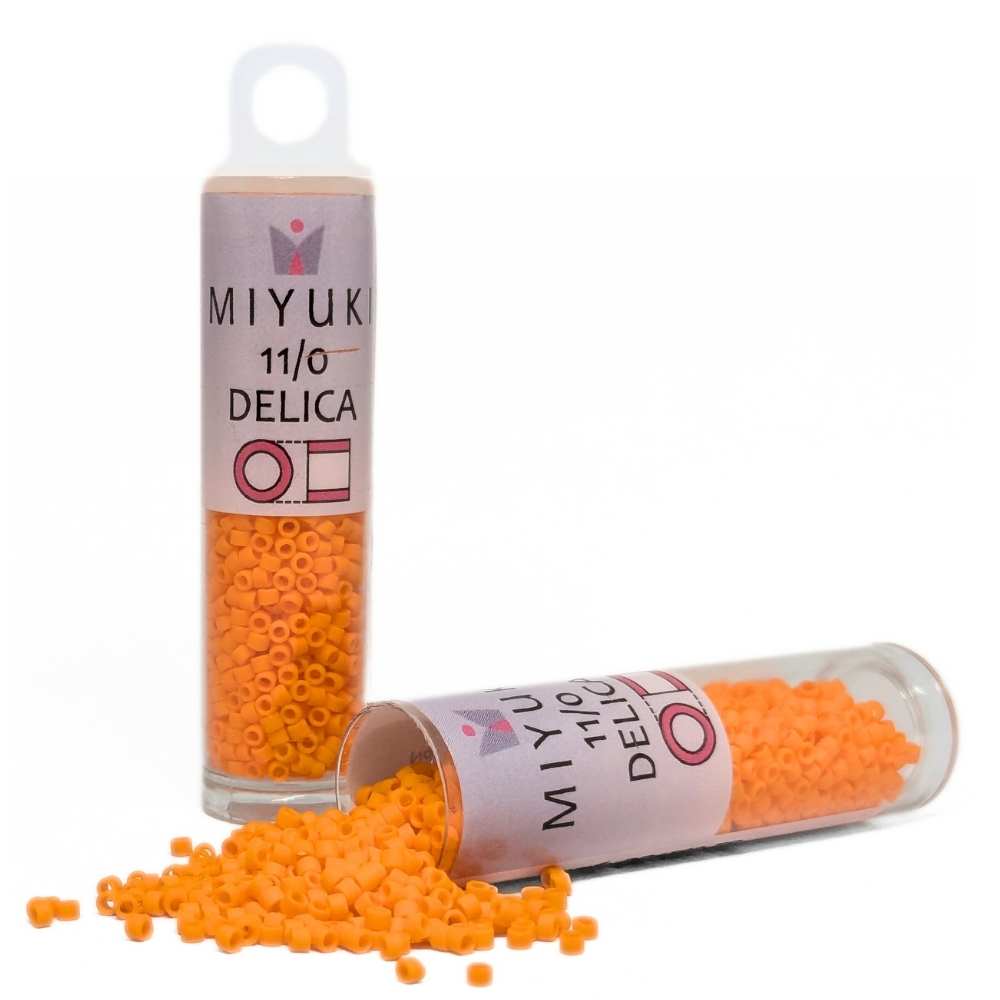 DB1583 Tubo Miyuki Delica 11/0 Matte Opaque Mandarin 7,2gr. -