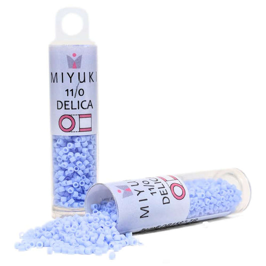DB1587 Tubo Miyuki Delica 11/0 Matte Opaque Agata Blue 7,2gr. -