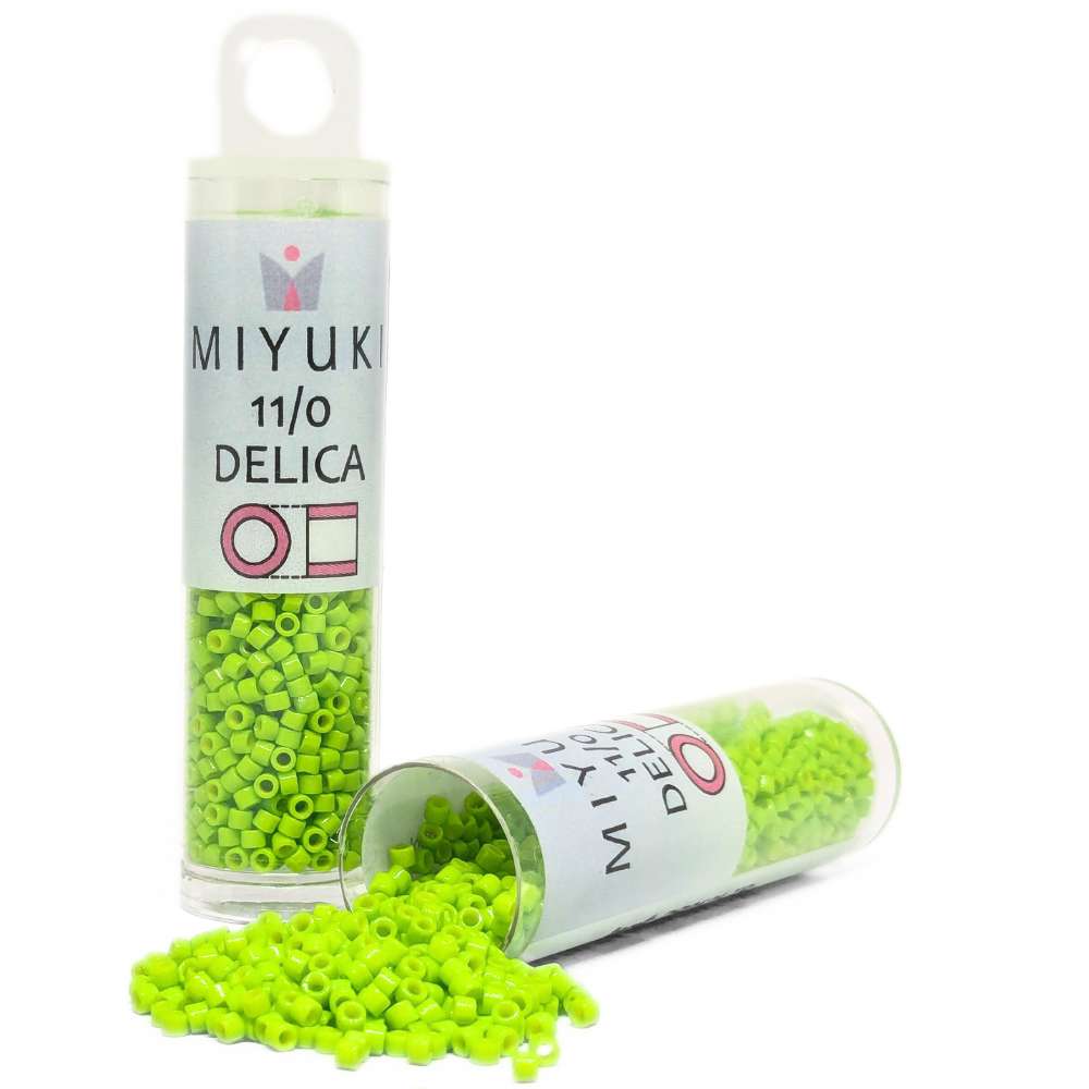 DB2121 Tube Miyuki Delica 11/0 Mat Duracoat Opawue Kiwi 7, 2gr.