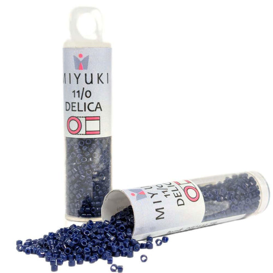 DB2144 Tubo Miyuki Delica 11/0 Duracoat Cobalt Opaque Dyed 7,2gr - DB2144 Tubo Miyuki Delica 11/0 Duracoat Cobalt Opaque Dyed 7,2gr - Miyukilandia