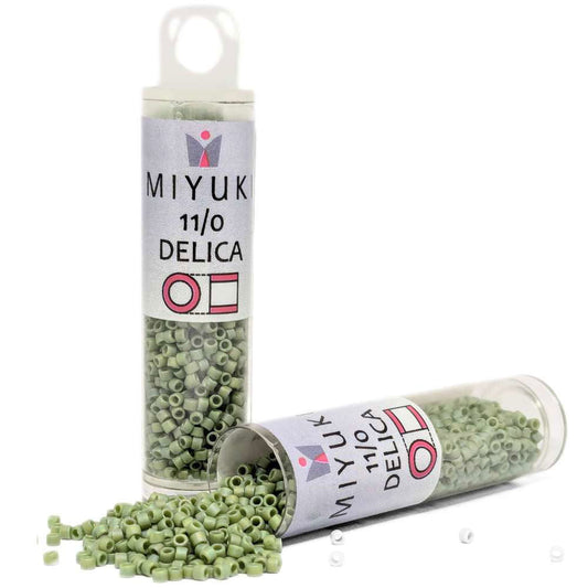DB2310 Tubo Miyuki Delica 11/0 Frosted Opaque Glaze Rainbow Kiwi 7,2gr - DB2310 Tubo Miyuki Delica 11/0 Frosted Opaque Glaze Rainbow Kiwi 7,2gr - Miyukilandia