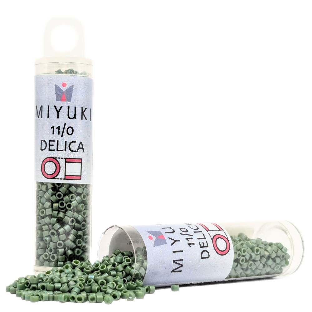 DB2312 Tubo Miyuki Delica 11/0 Frost Opaque Glaze Rainbow Shamrock 7,2gr. - DB2312 Tubo Miyuki Delica 11/0 Frost Opaque Glaze Rainbow Shamrock 7,2gr. - Miyukilandia