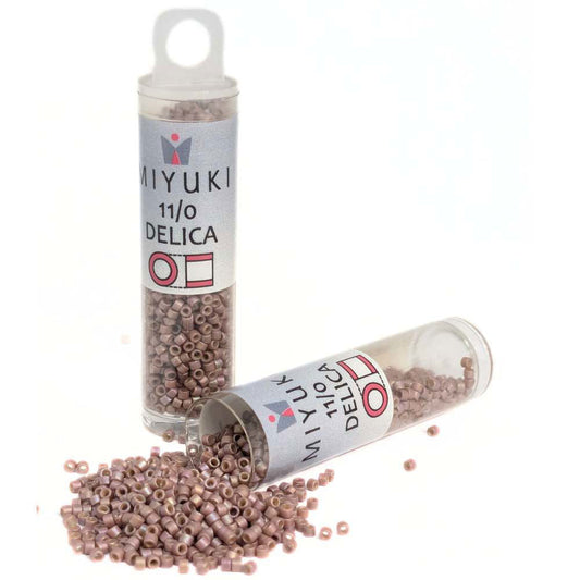 DB2321 Tubo Miyuki Delica 11/0 Frosted Opaque Glaze Rainbow Amethyst 7,2gr - DB2321 Tubo Miyuki Delica 11/0 Frosted Opaque Glaze Rainbow Amethyst 7,2gr - Miyukilandia