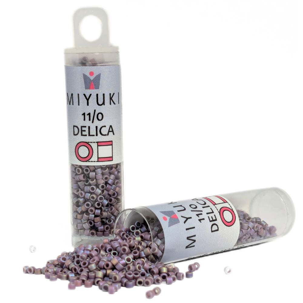 DB2322 Tubo Miyuki Delica 11/0 Frosted Opaque Glaze Rainbow Grape 7,2gr - DB2322 Tubo Miyuki Delica 11/0 Frosted Opaque Glaze Rainbow Grape 7,2gr - Miyukilandia