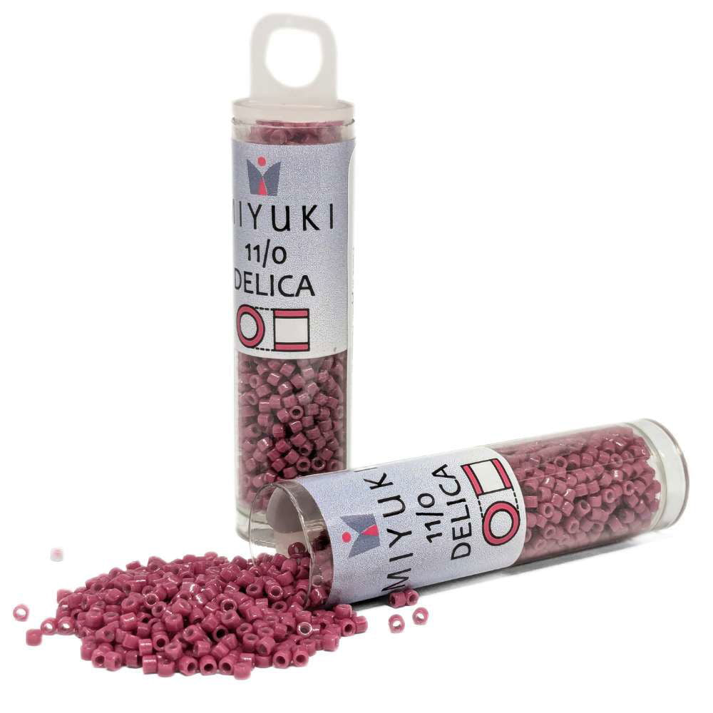 DB2353 Tubo Miyuki Delica 11/0 Duracoat Opaque Raspberry 7,2gr - DB2353 Tubo Miyuki Delica 11/0 Duracoat Opaque Raspberry 7,2gr - Miyukilandia