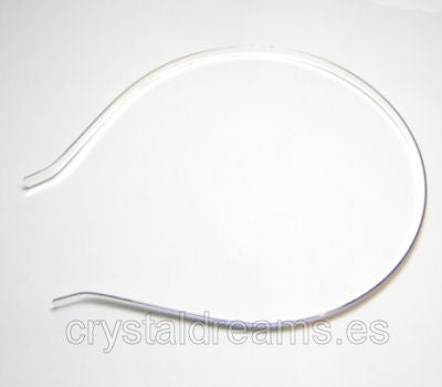 DIADEMA UNIVERSAL SILVER COLOR 3mm - - Crystaldreams Abalorios