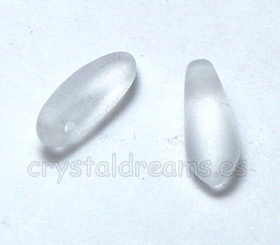 Dagas de Bohemia - 3x11mm - Agujero: 1mm - Color: Crystal Mate - - Crystaldreams Abalorios