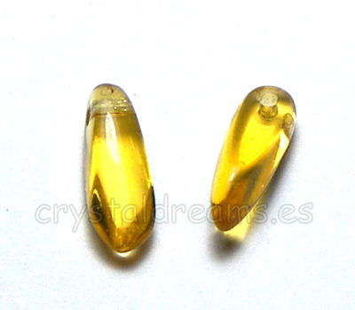 Dagas de Bohemia - 3x11mm - Agujero: 1mm - Color: Topaz Medium - - Crystaldreams Abalorios
