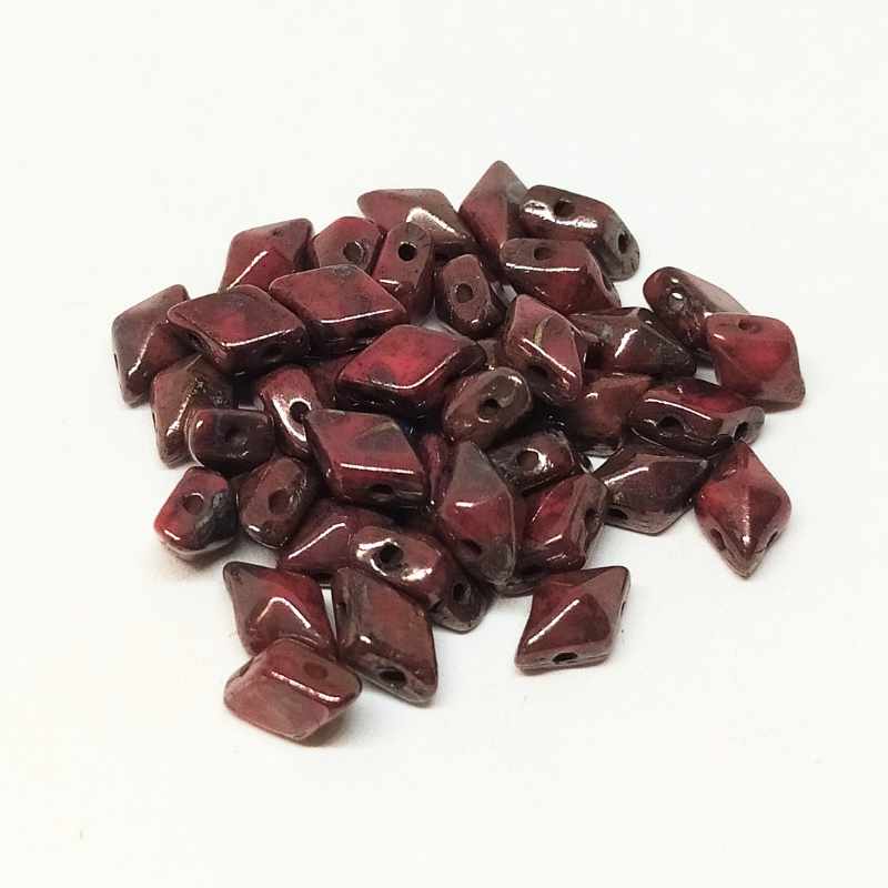 DiamonDUO Beads 8x5mm - 5gr. - Color: CORAL BRONZE - - Crystaldreams Abalorios