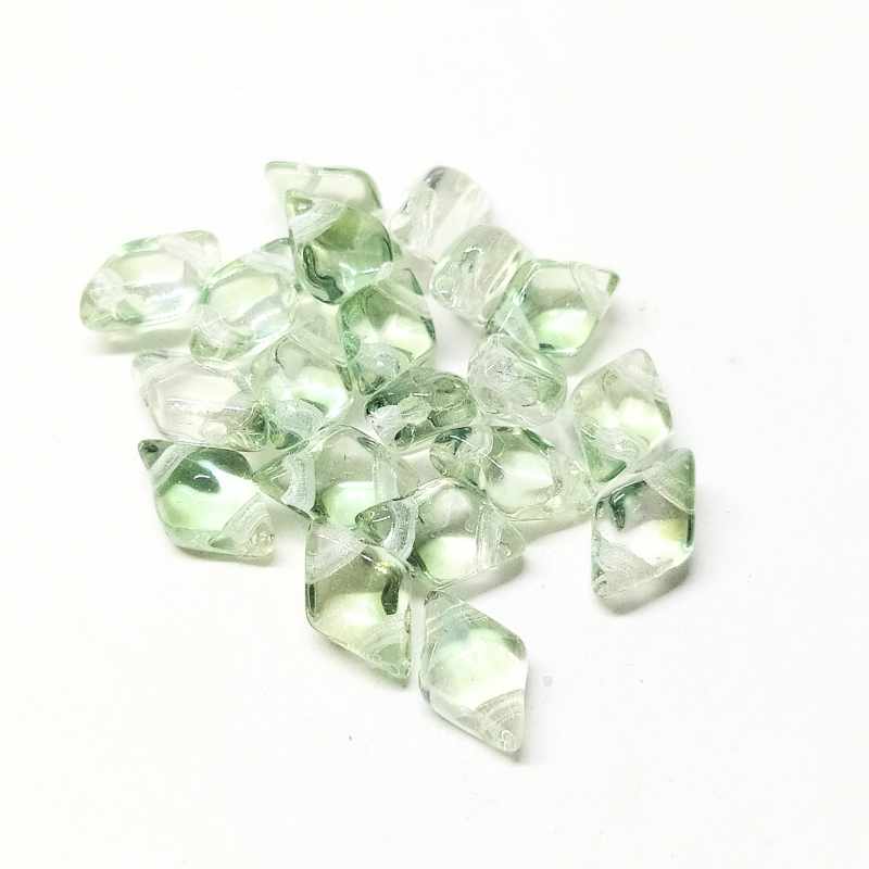DiamonDUO Beads 8x5mm - 5gr. - Color: LUMI MINT - - Crystaldreams Abalorios