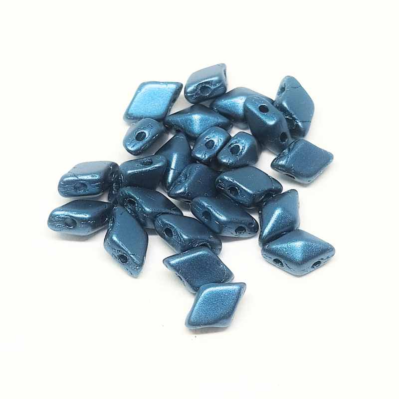 DiamonDUO Beads 8x5mm - 5gr. - Color: PASTEL PETROL - - Crystaldreams Abalorios