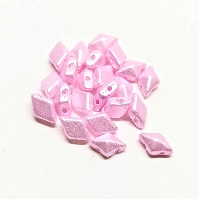 DiamonDUO Beads 8x5mm - 5gr. - Color: PINK AIRY PEARL - - Crystaldreams Abalorios