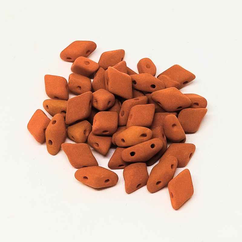 DiamonDUO Beads 8x5mm - 5gr. - Color: PUMPKIN PIE - - Crystaldreams Abalorios