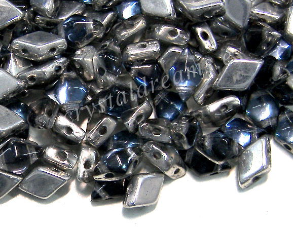 DiamonDUO Beads 8x5mm 5gr. Color: VITRAIL BLACK DIAMOND - - Crystaldreams Abalorios