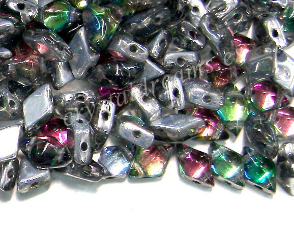 DiamonDUO Beads 8x5mm 5gr. Color: VITRAIL IRIS - - Crystaldreams Abalorios