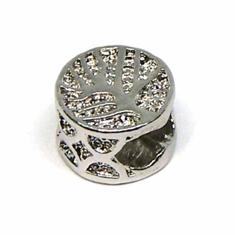 Distanciador para cuerdas de 3mm "árbol de la vida" - Plateado - - Crystaldreams Abalorios