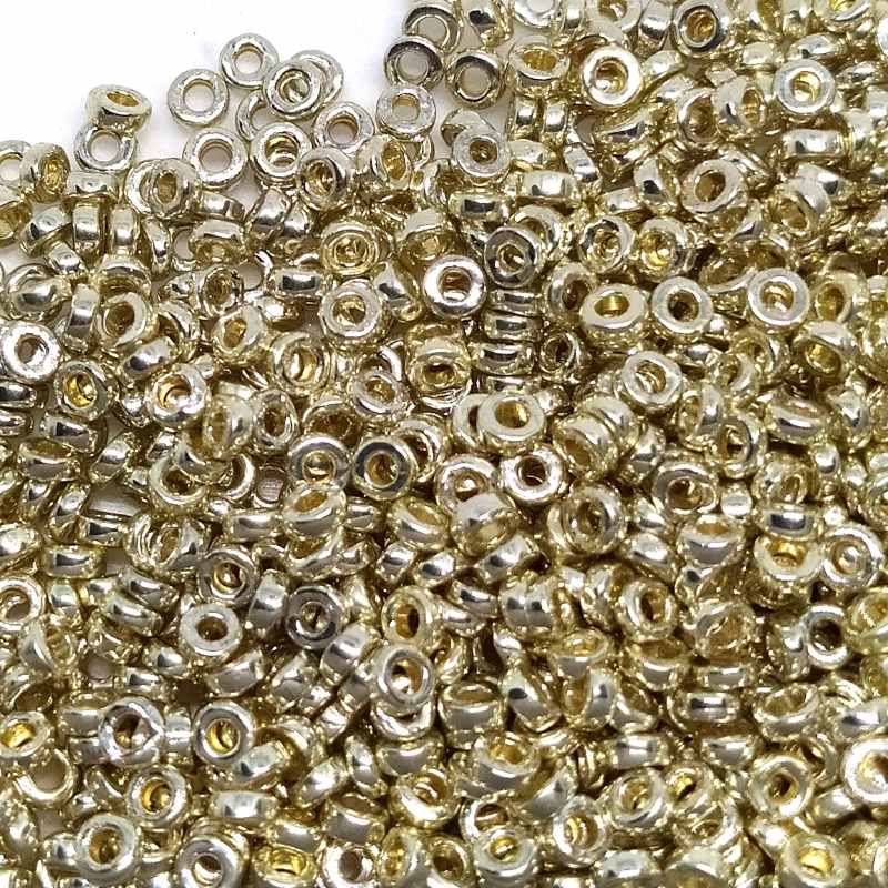 Distanciadores Miyuki 3 x 1,3 mm Duracoat Galvanized Silve 1 gr. - - Crystaldreams Abalorios