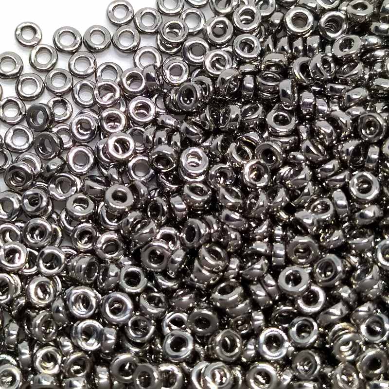 Distanciadores Miyuki 3 x 1,3 mm Plated Nickel 1 gr. - - Crystaldreams Abalorios